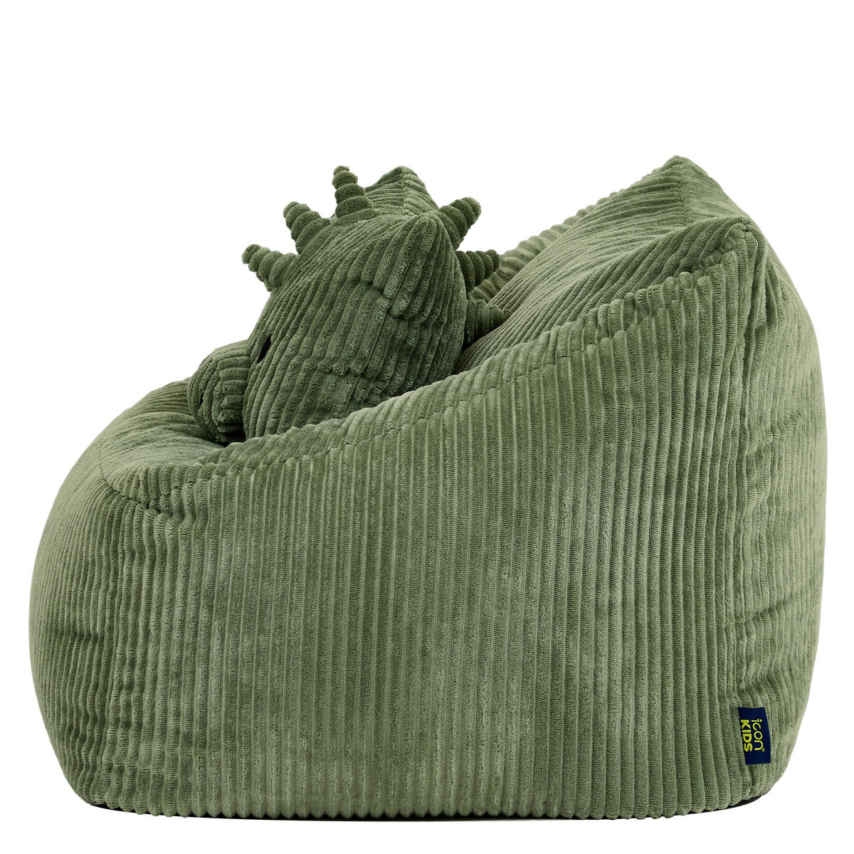 KINDERSITZSACK Natalia mit Animalkissen - Salbeigrün, Textil (55/50/55cm) - icon