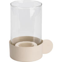 KERZENHALTER Teelicht Beige 11.5/11.5/23.5 cm Metall - Beige, Metall (23.5cm) - Mondex