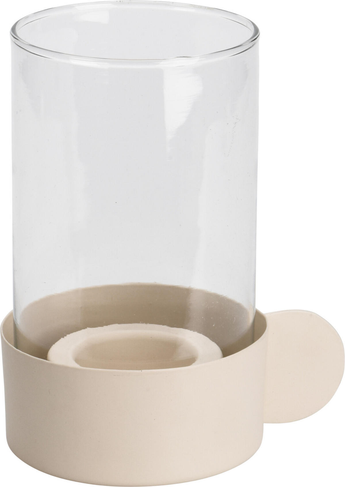 KERZENHALTER Teelicht Beige 11.5/11.5/23.5 cm Metall - Beige, Metall (23.5cm) - Mondex