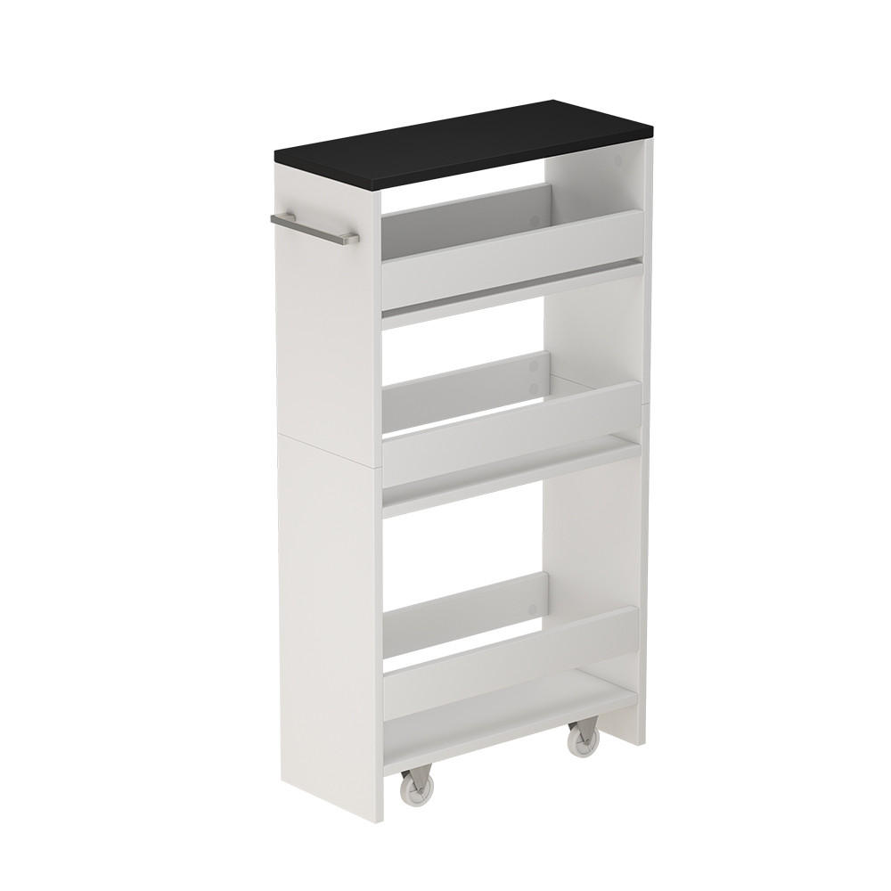 RULLBEHÅLLARE Rivo Vit/antracit 20x84.4 cm Vit, Antracit 84.4/20/46 cm
