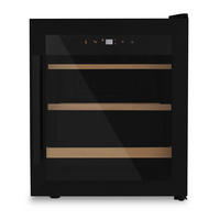 WEINKÜHLSCHRANK CAVCB15 Schwarz, 15 Flaschen, 46L, UV-Schutz, thermodynamisches System LED-Beleuchtung, 2 Einlegeböden - Schwarz, Metall (43/51.7/47.3cm) - Les Petits Champs