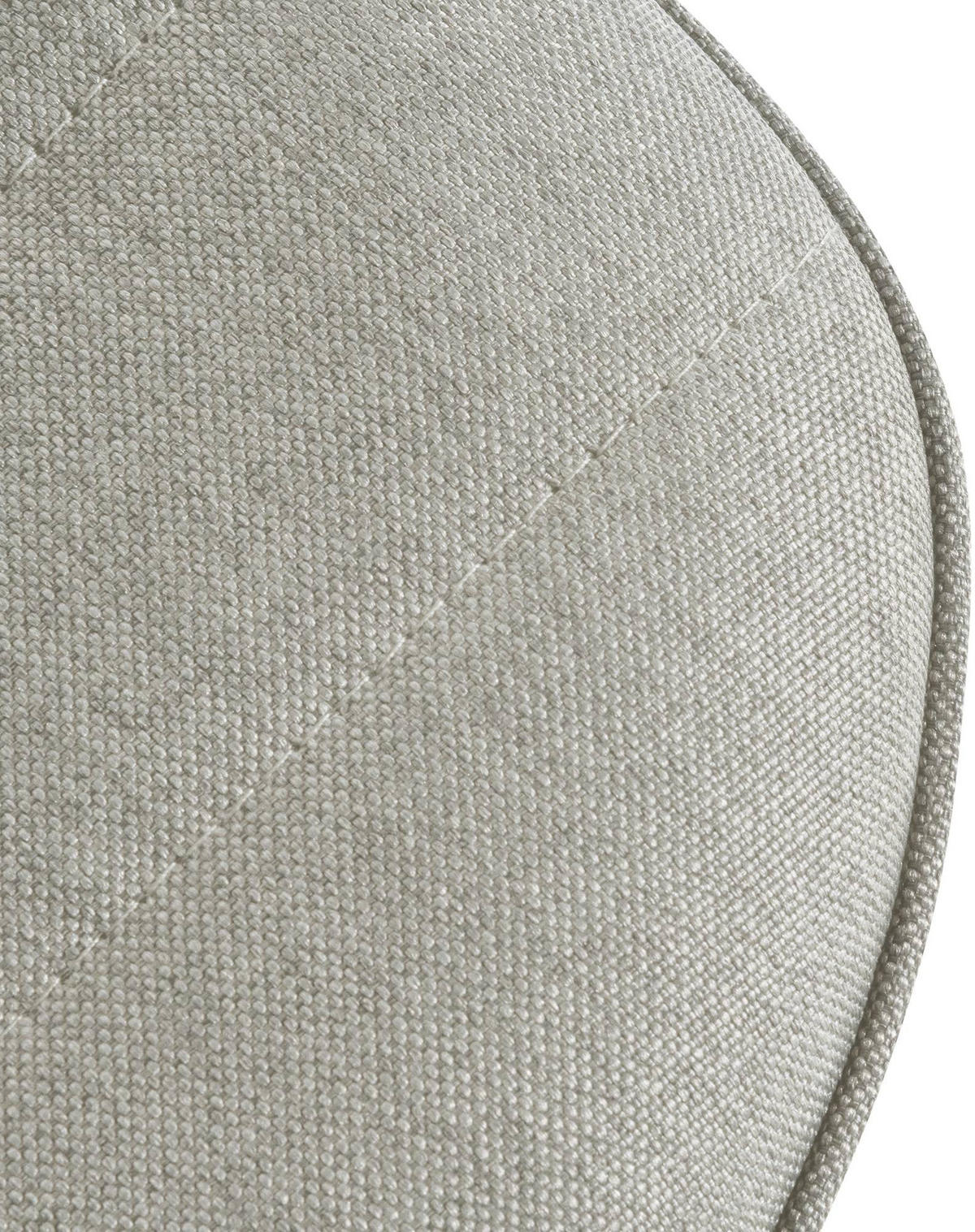 BARHOCKER Stoff creme - Chromfarben/Creme, Textil/Metall (45/89/46cm) - CLP