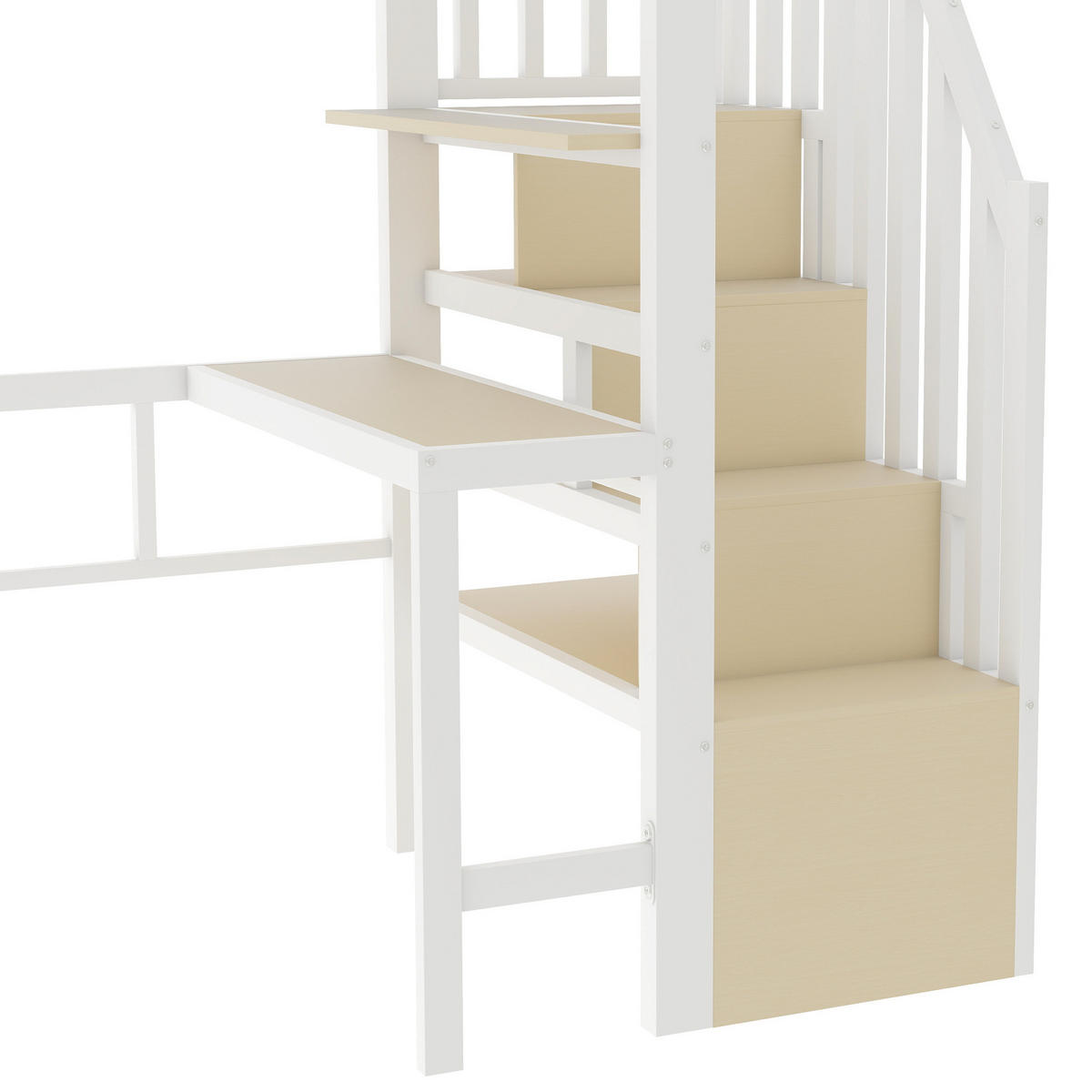 HOCHBETT Eisen 90/200 cm Weiß - Weiß, Metall - Raumix