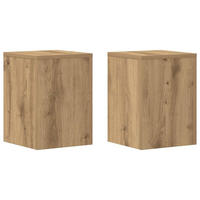 PFLANZENSTÄNDER 2er Set Artisan-Eiche 25/25/35 Cm Holzwerkstoff - Braun, Holzwerkstoff (25/35/25cm) - vidaXL