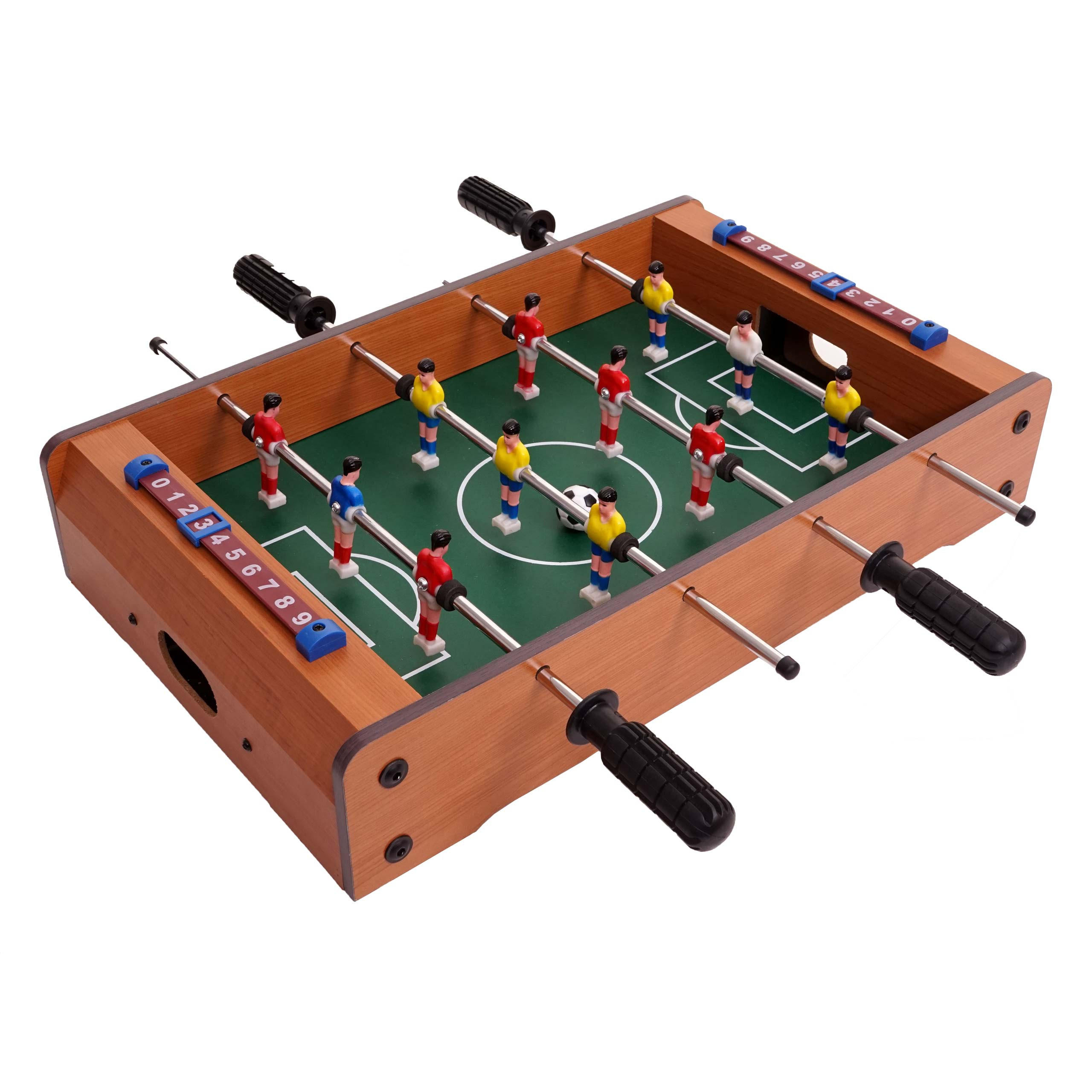 MINI FUßBALLKICKER +ZUBEHÖR HOLZ Braun, Multicolor - Multicolor/Braun, Holz (31/51cm) - MCW