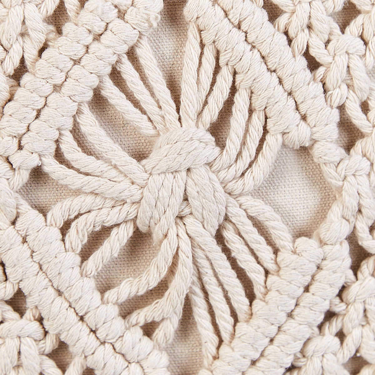 DEKOKISSEN 2er-Set Hellbeige 45/45 cm Kalam - Beige, Textil (45/45cm) - Beliani