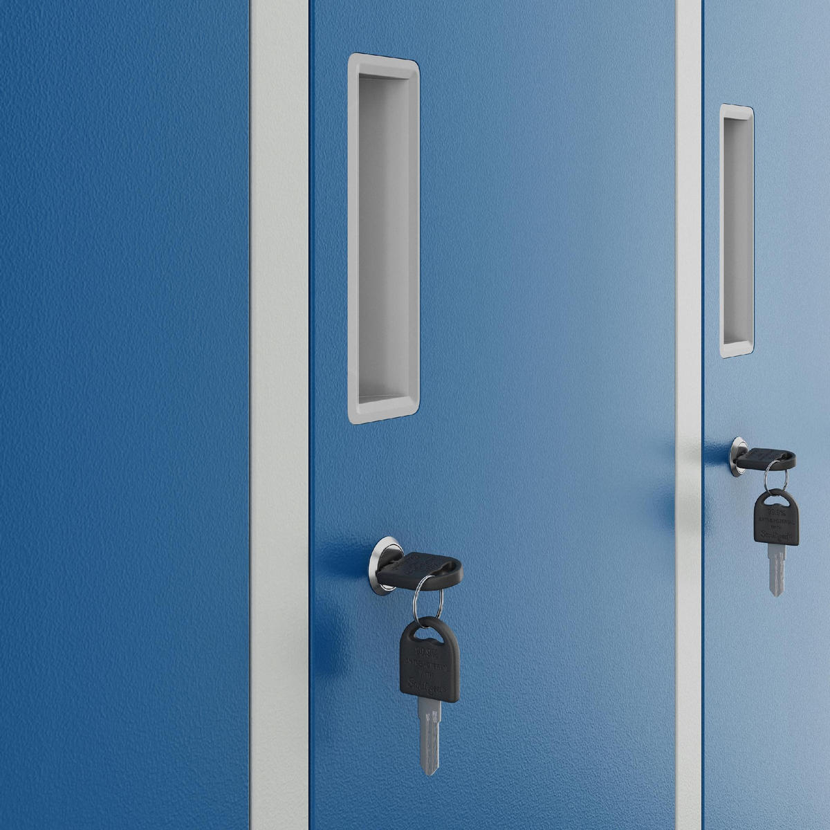 SCHLIESSFACHSCHRANK Bartek - Blau/Grau, Metall (136/172/45cm) - Jan Nowak