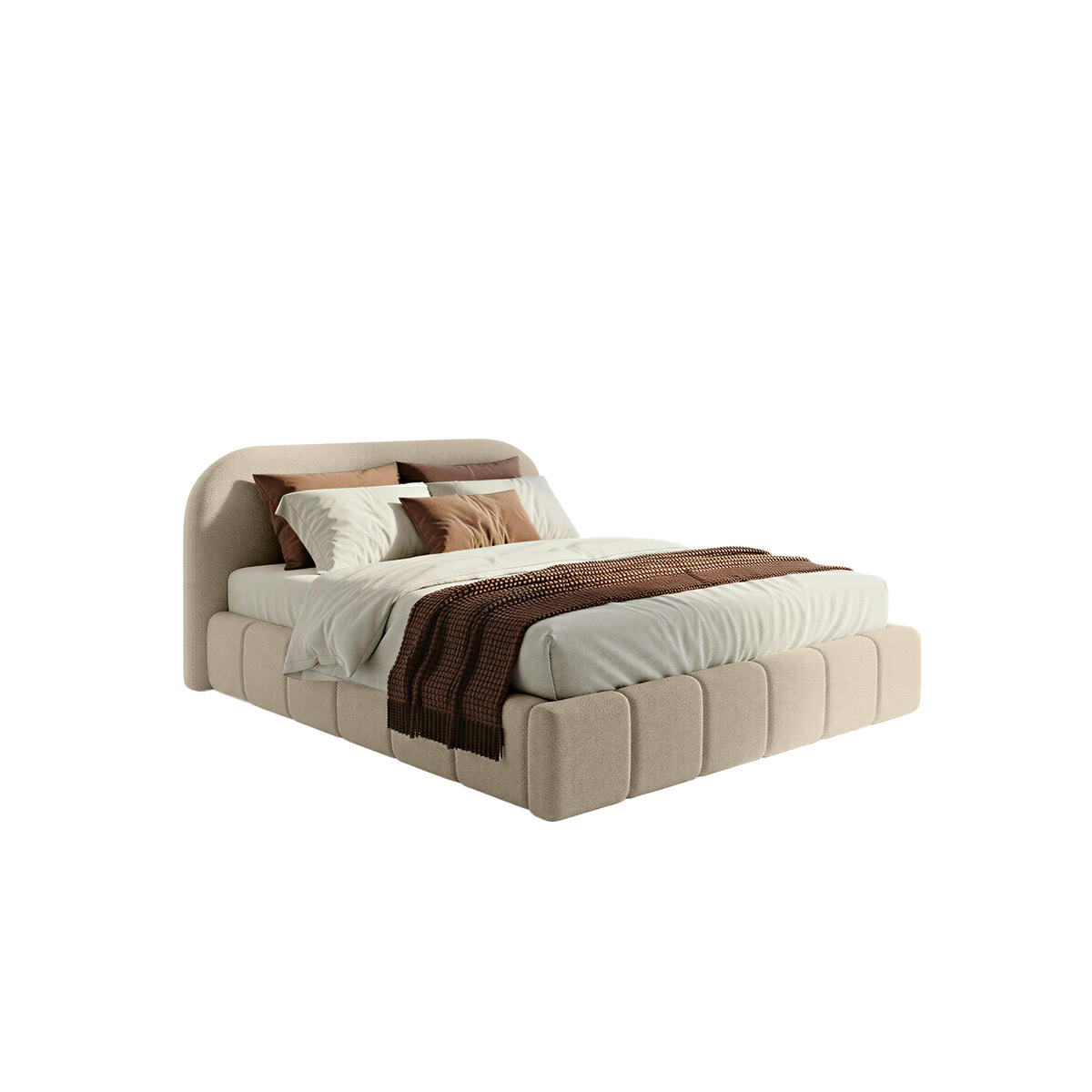 POLSTERBETT Yazoo 140x200 cm, Beige - Beige, Textil (140/200cm) - Fedve