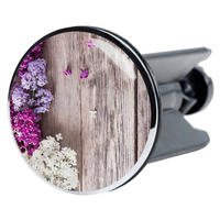 WASCHBECKENSTÖPSEL Flieder - Violett, Kunststoff/Metall (4/7/7cm) - Sanilo