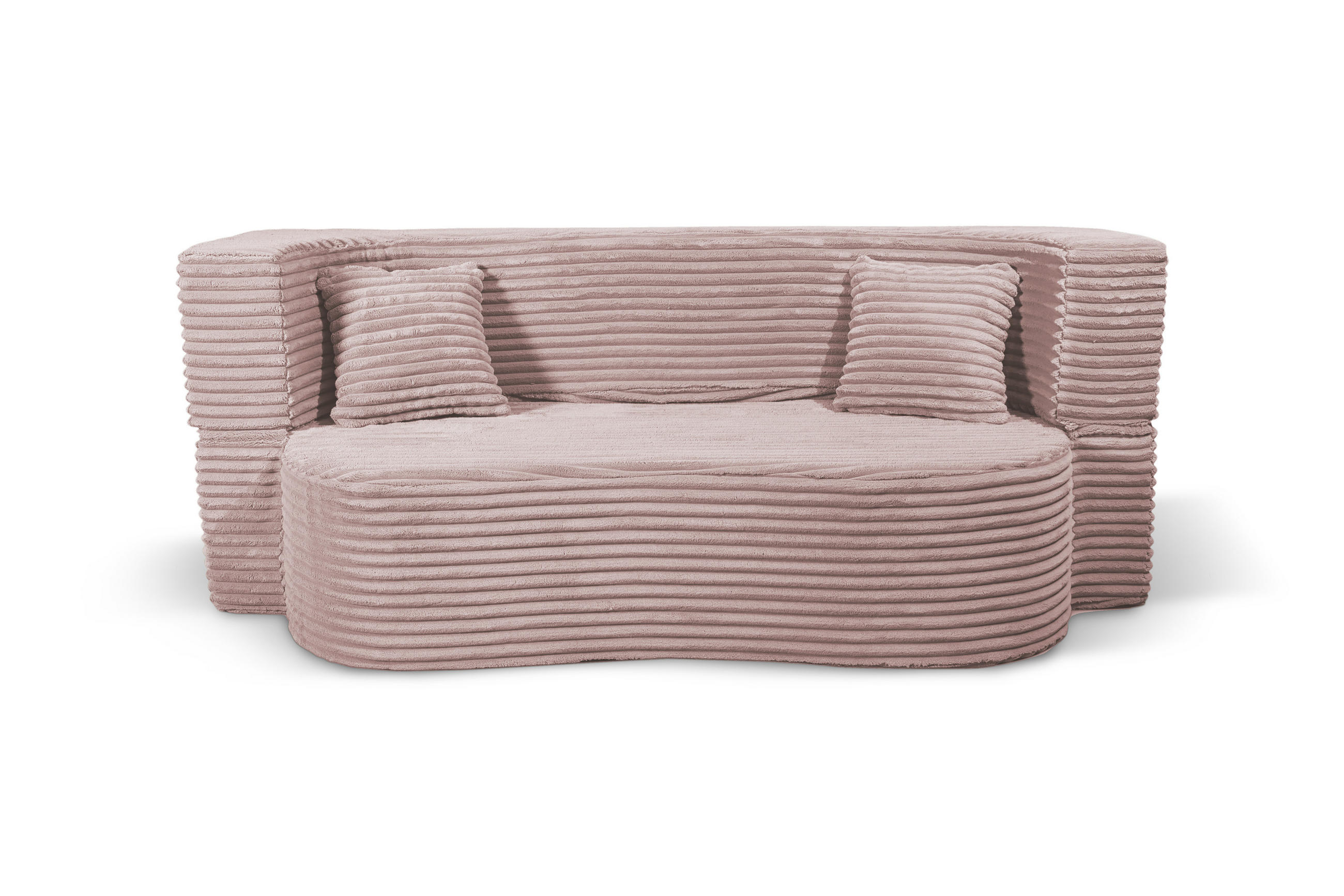 SCHLAFSOFA MYFOAM, Sofa mit Schlaffunktion, Farbe: Rosa, Cordstoff - Rosa, Textil (200/80/72cm) - Storez24