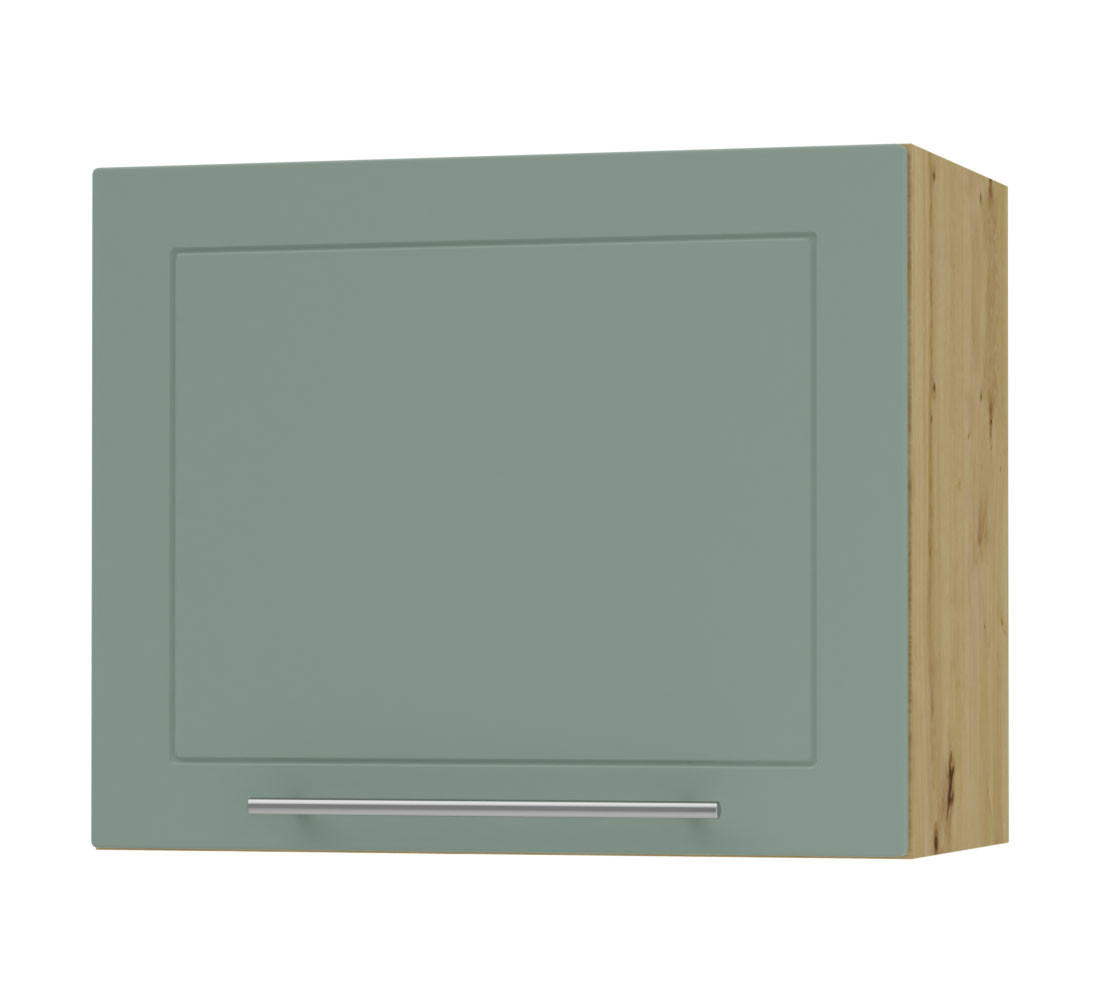 KLAPPHÄNGESCHRANK Kvantum W8/60 Mint Matt / Eiche Artisan Matt 60 / 32,5 / 50cm - Eiche Artisan/Mintgrün, Holz/Holzwerkstoff (60/50/32.5cm) - Feldmann-Wohnen