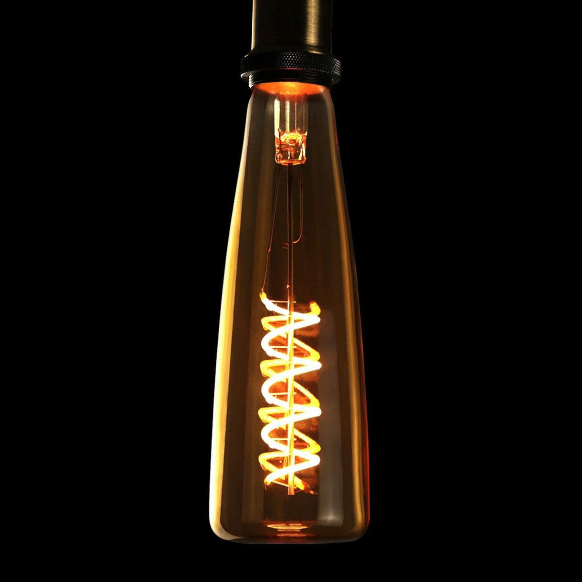 LED žárovka Arnsberg II 19,5/5,5/5,5 cm (balení po 2 ks) - hnědá, sklo (5.5/5.5cm) - Nettlife