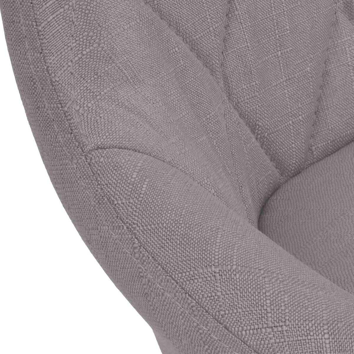 BARHOCKER Stoff grau - Schwarz/Grau, Textil/Metall (46/83/49cm) - CLP