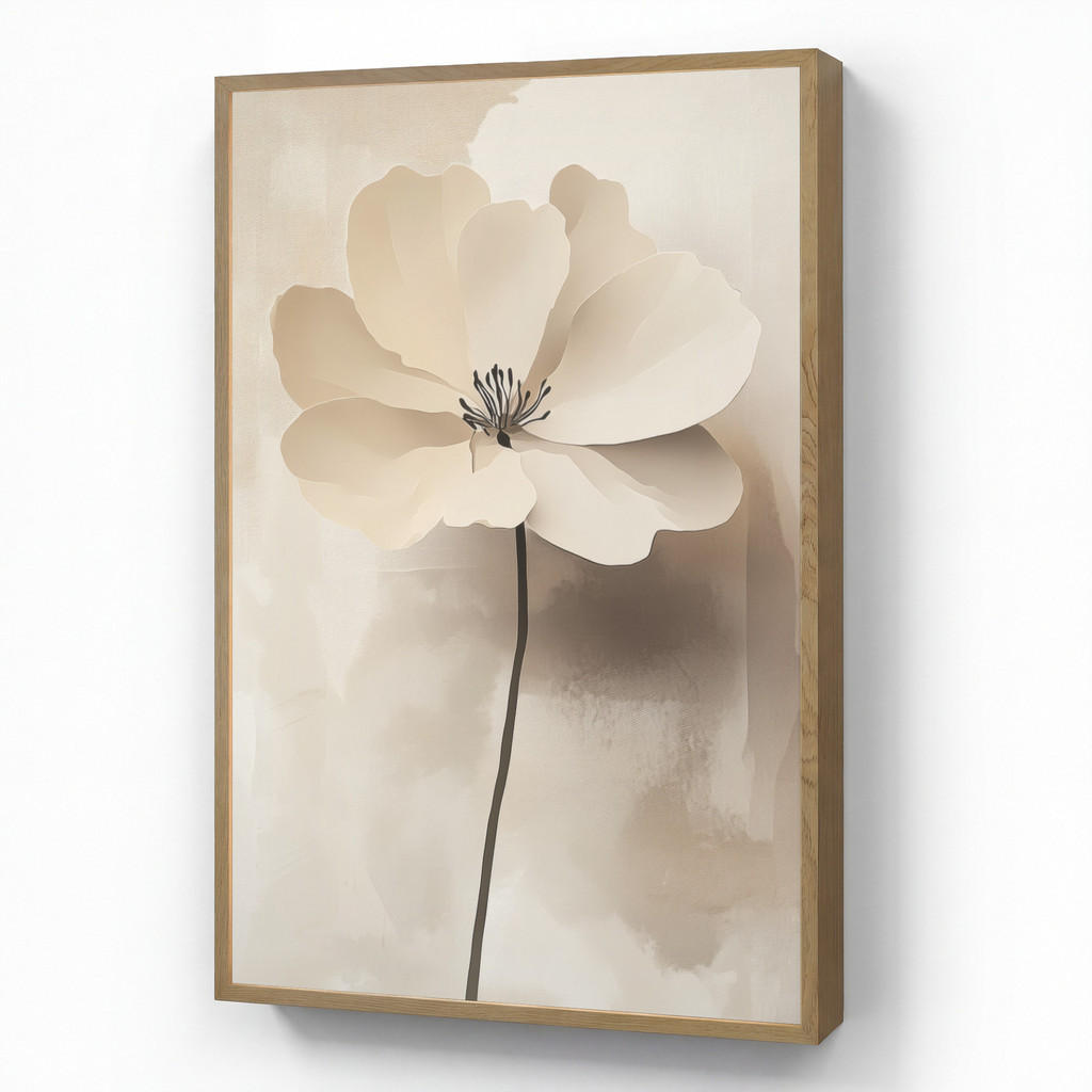 OnlyWow NÁSTĚNNÁ LAMPA S AKUMULÁTOREM Květina - béžová - barva - stín 70x100 cm