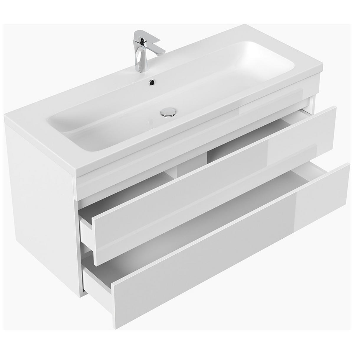 WASCHTISCH Frome-02 - Weiß, Holzwerkstoff (120/60/46cm) - Lomado