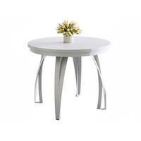 ESSTISCH ausziehbar Ø 100 LUGOS Weiß - Weiß, Holzwerkstoff (100/100/77cm) - Compleo24