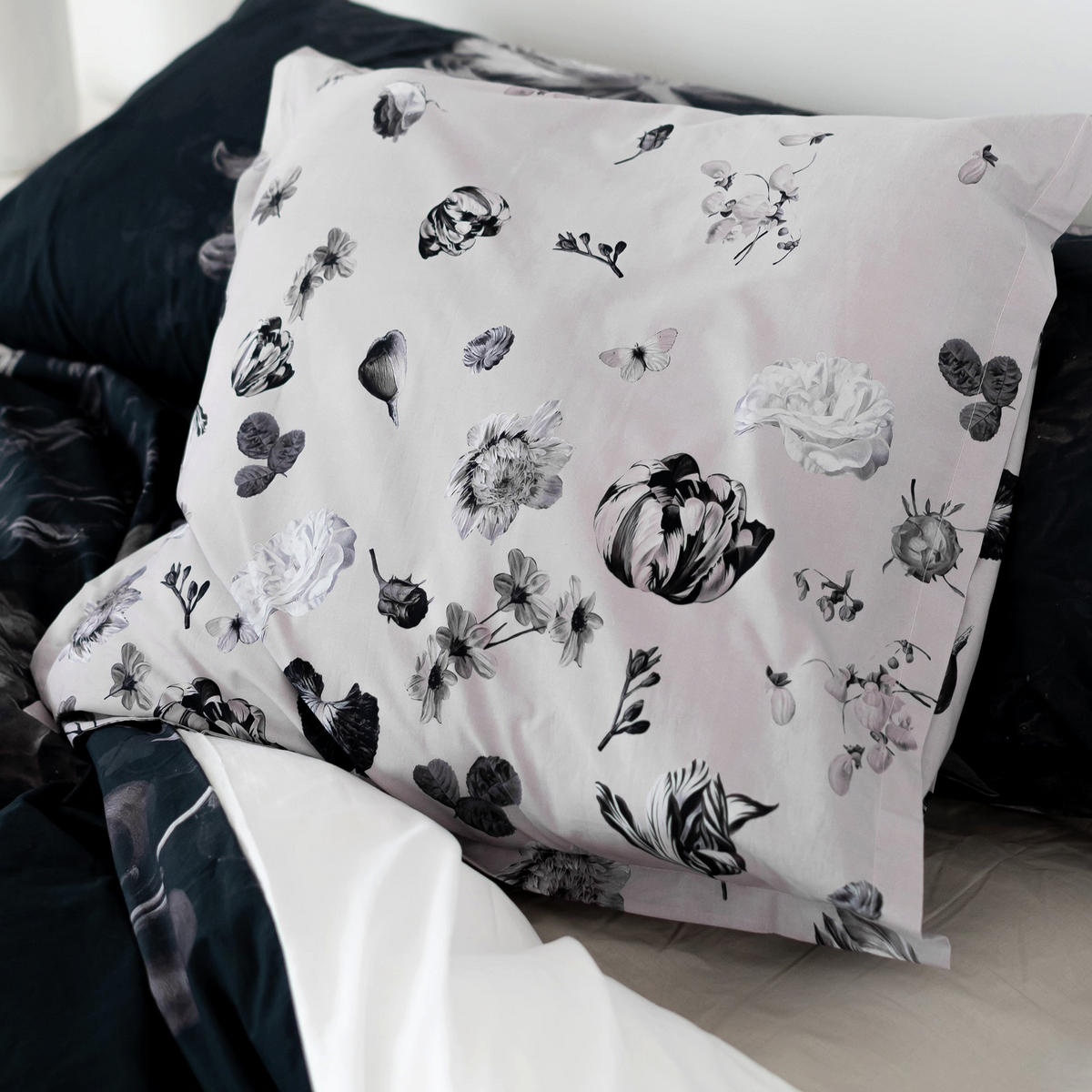 KISSENBEZUG onyx 60x60 cm mehrfarbig - Multicolor, Textil (60/60cm) - Happy Friday