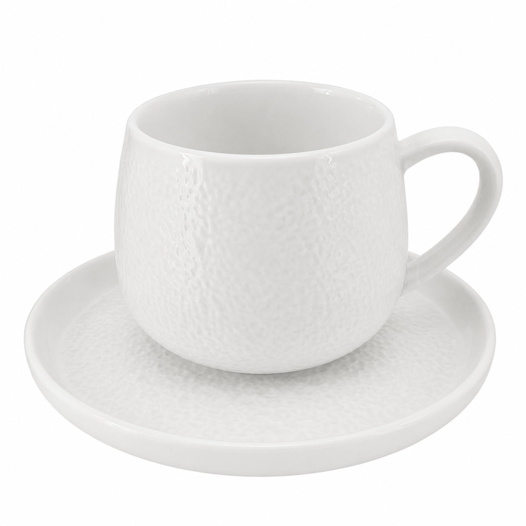 KAFFEETASSEN Set New Moon - Weiß, Naturmaterialien (11/6/7cm) - Mulex