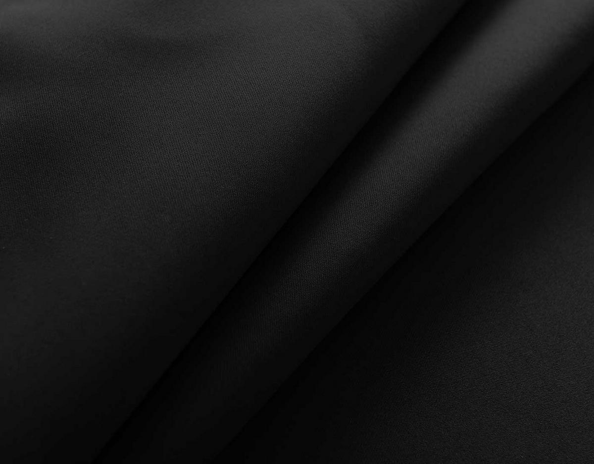 VORHANG 2ER SET NEWYORK HxB 225x140 cm Schwarz - Schwarz, Textil (140/225cm) - Gardinenbox