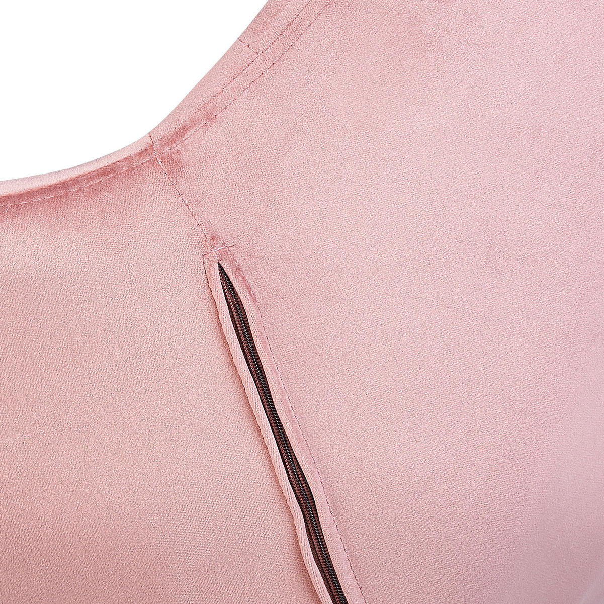 BÜROSTUHL Samtstoff Rosa Labelle - Pink, Textil/Metall (62/83/62cm) - Beliani