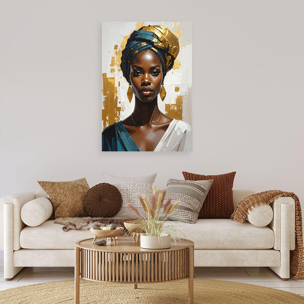 Thumbnail - Feeby Leinwandbild, Gold, Textil, Person/Charakter, Rechteckig, 70x100 cm, Bilder und Zubehör, Wandbilder, Leinwandbilde...