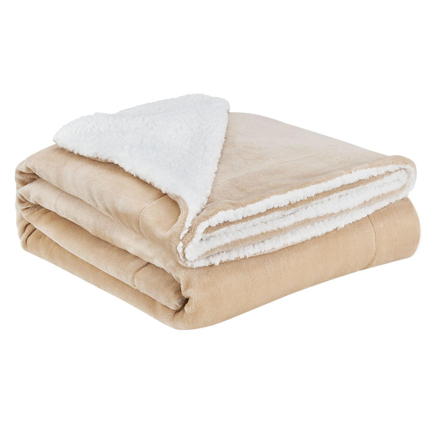 FLEECEDECKE Kuscheldecke 150x200 cm sand - Beige, Textil (150/200cm) - Juskys