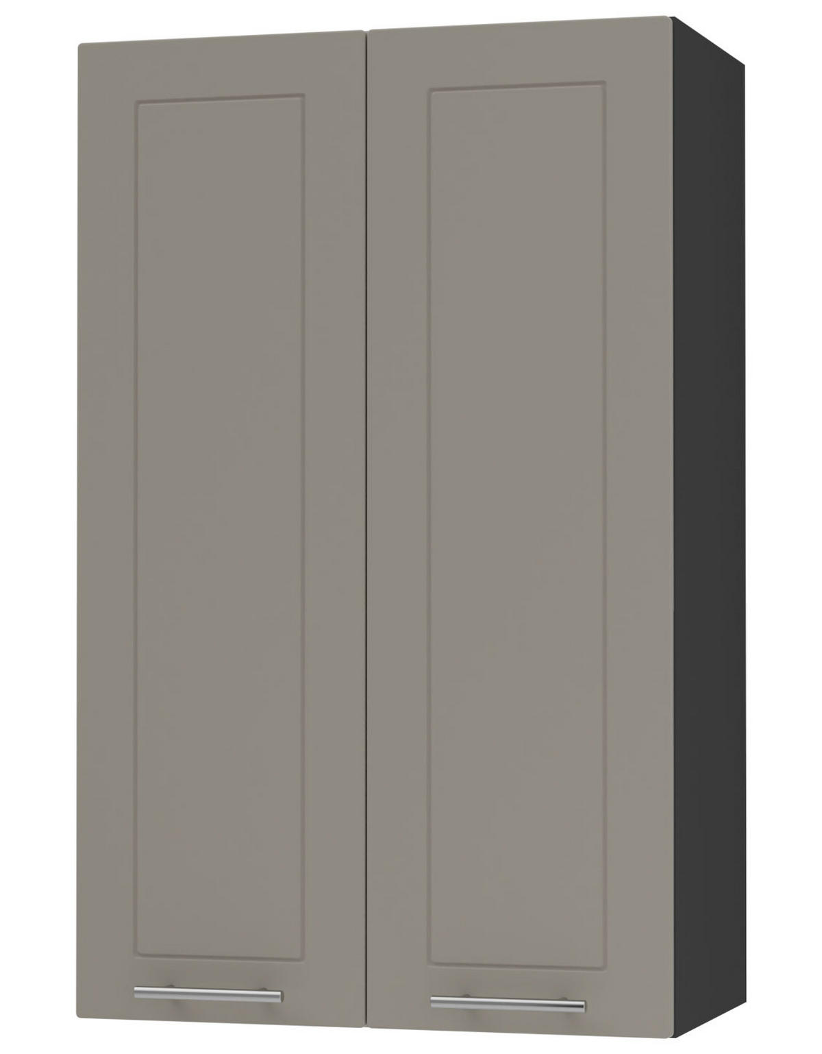 KÜCHENHÄNGESCHRANK Kvantum W4/60 Beige Matt / Schwarz Matt 60 / 32,5 / 96cm - Beige/Schwarz, Holz/Holzwerkstoff (60/96/32.5cm) - Feldmann-Wohnen