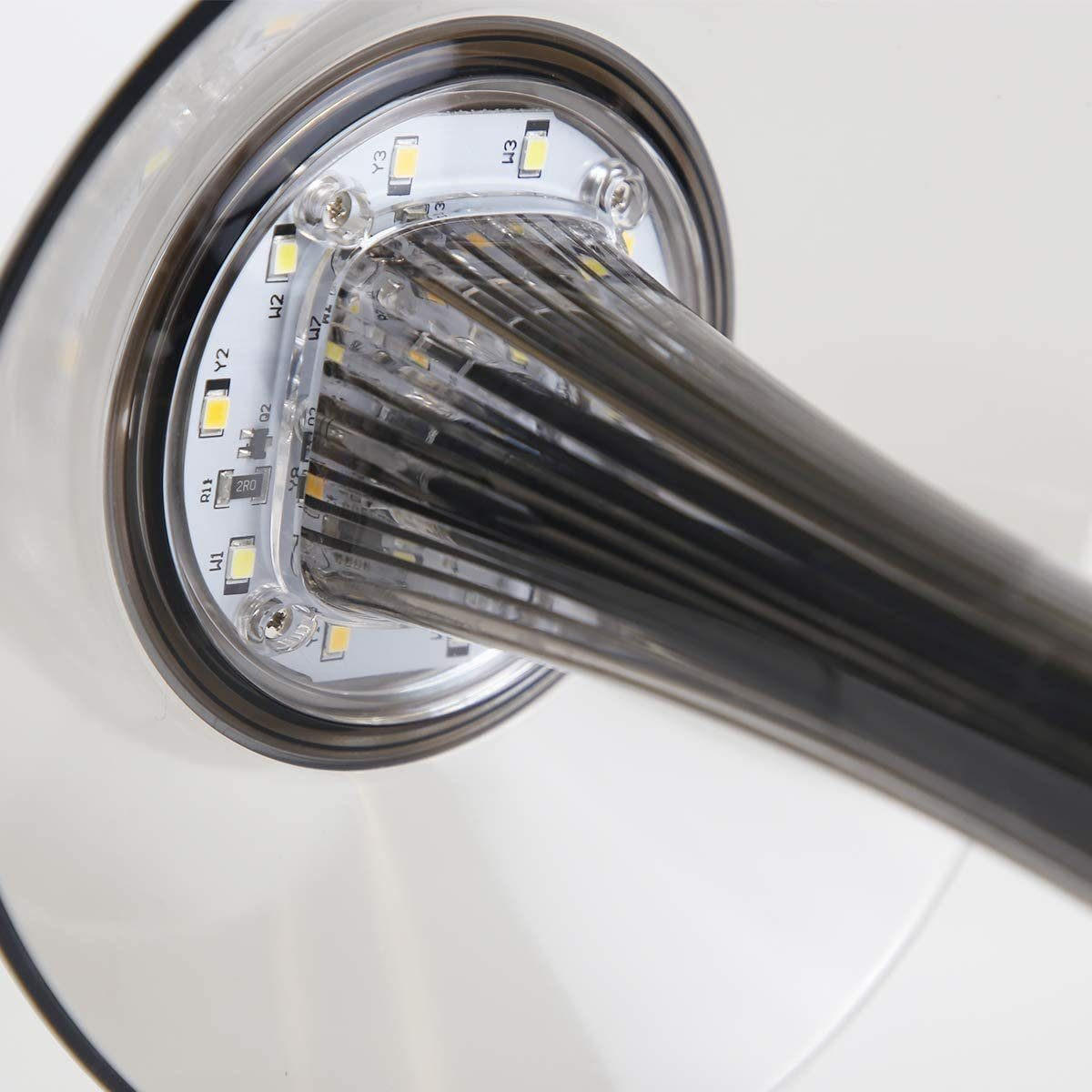 LED-TISCHLEUCHTE schlank 15.1/15.1/27.4 cm - Grau, Metall (15.1/15.1/27.4cm) - Nettlife