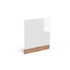 FRONTBLENDE R-Line Weiß Hochglanz 60 cm ohne AP - Honigeiche/Weiß Hochglanz, Holzwerkstoff (60/57.2/1.6cm) - Vicco