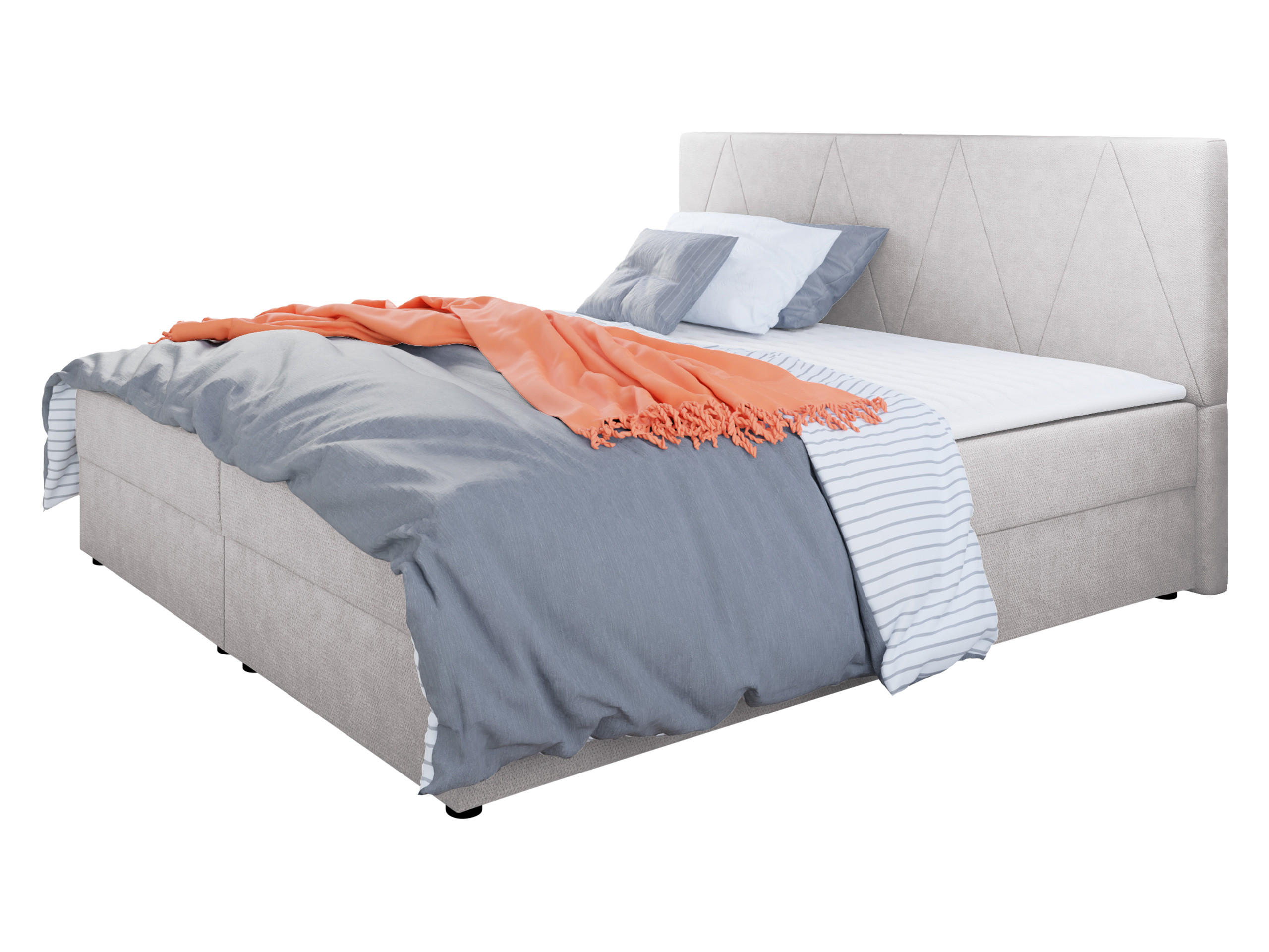 BOXBETT Fado III - Creme/Schwarz, Holz/Kunststoff (160/200cm) - MIRJAN24