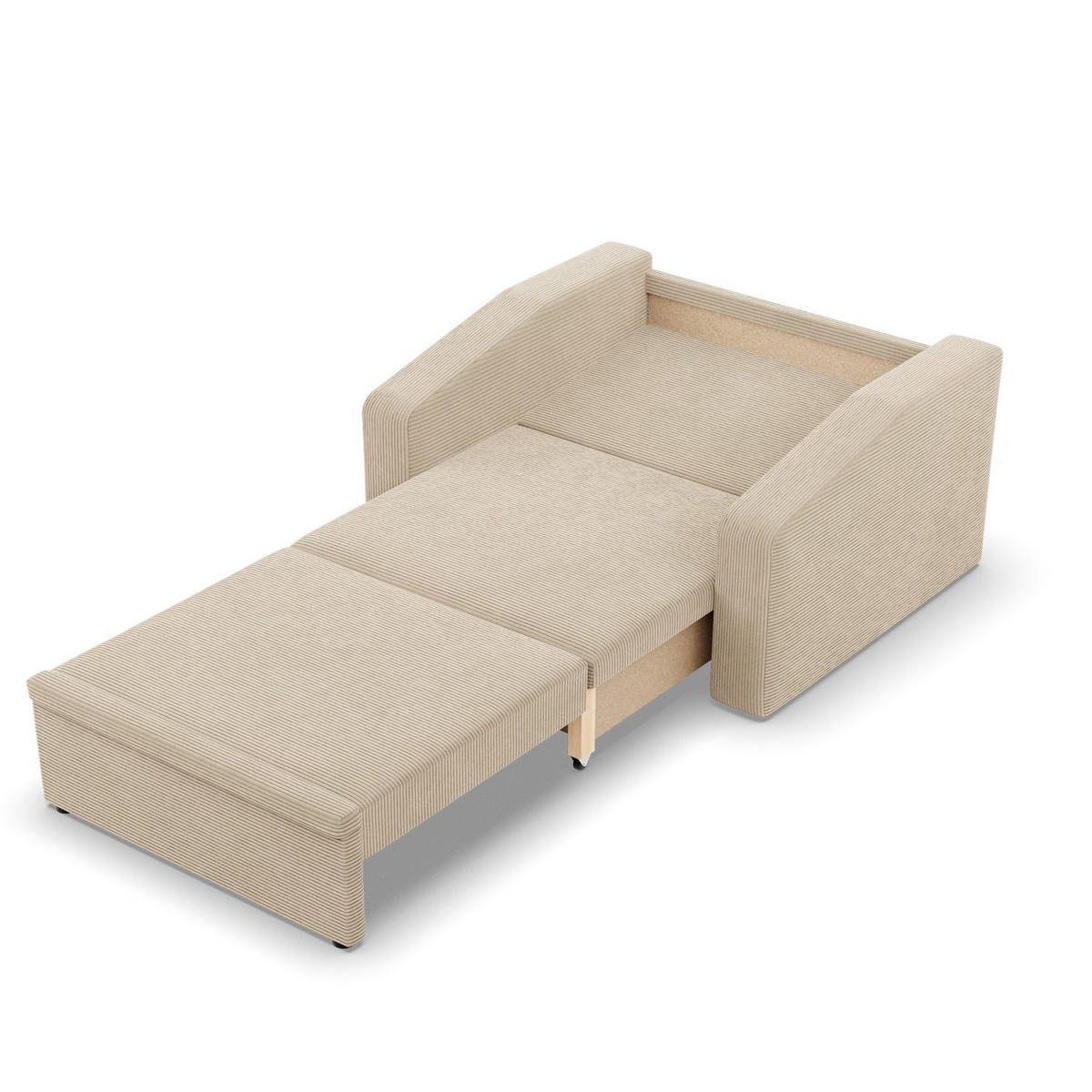 LOUNGESESSEL ORBIT, 90 CM, Cord - Beige - Beige, Textil (118/80/87cm)