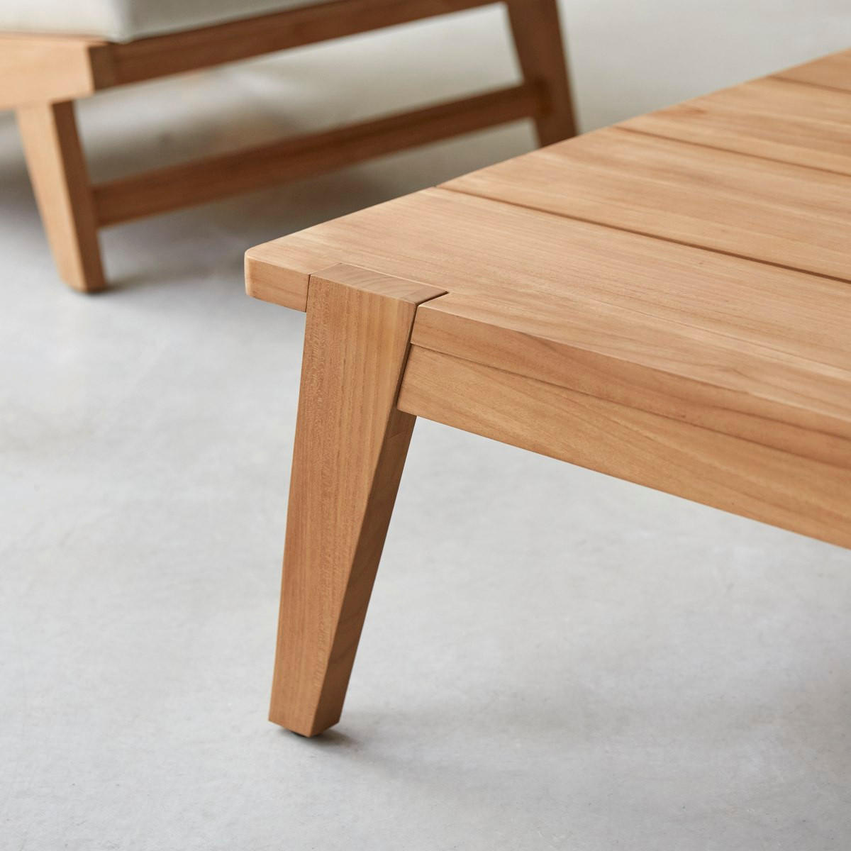 COUCHTISCH Olia Hellbraun aus Teak - Hellbraun, Holz (80/150/35cm) - Tikamoon