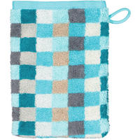 HANDTÜCHER UNIQUE KARO 942 TÜRKIS - 44 - Blau, Textil (16/22cm) - Cawö