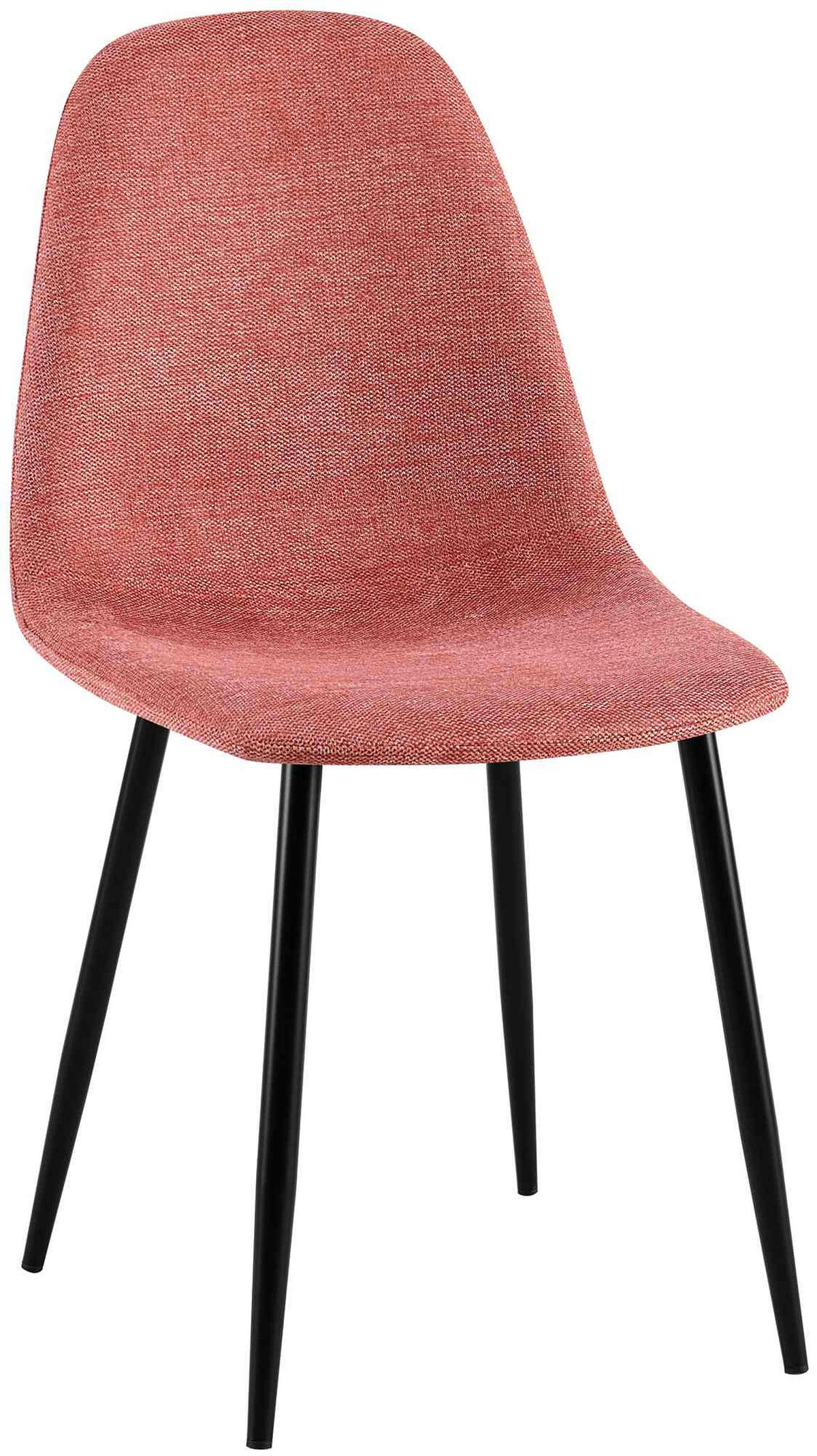 STUHL Stoff Orange - Schwarz/Orange, Textil/Metall (44/88/51cm) - CLP