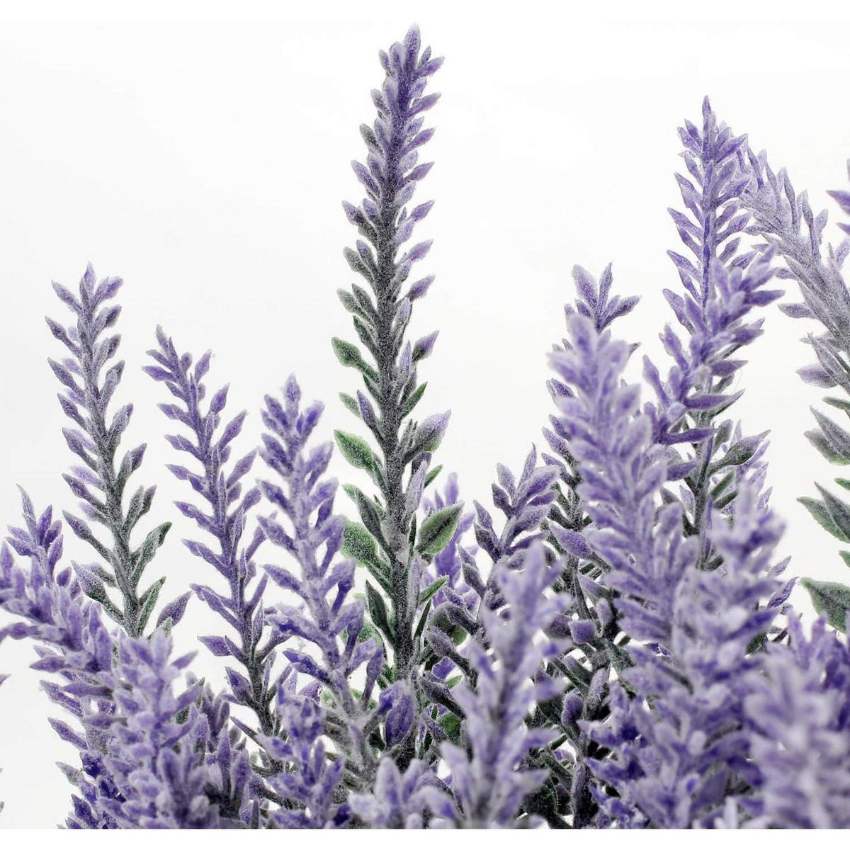 KUNSTPFLANZE Lavendel im Metalltopf Shabby-Stil - Flieder, Kunststoff (30cm)