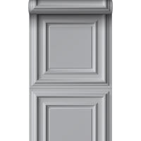 TAPETE Holzwandverkleidung 53 cm x 10.05 m - Grau, Papier (53/1000cm) - Origin Wallcoverings