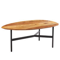 COUCHTISCH BEAUTY BY NATURE Sheesham quadratisch Natur 86cm - Braun, Holz/Metall (50/86/37cm) - riess-ambiente