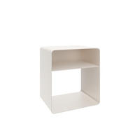 NACHTTISCH Aura Kaschmir, mit Ablage für minimalistische Innenräume - Kaschmir, Metall (45/50/35cm) - Bettso