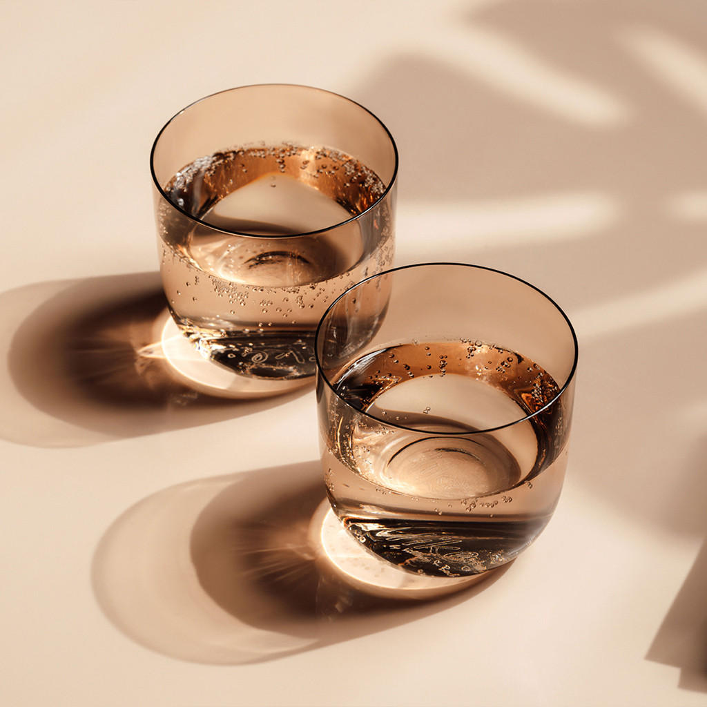 TRINKGLÄSER Like Glass Clay 4er Set - Braun, Glas (0.001L) - like.Villeroy & Boch
