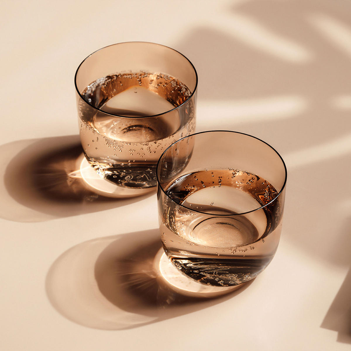 TRINKGLÄSER Like Glass Clay 4er Set - Braun, Glas (0.001L) - like.Villeroy & Boch