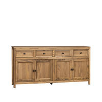 ANRICHTE NIEDRIGE Serena Natürlich 180 cm x 82 cm - Naturfarben, Holz (180/82/39cm) - Klast Home