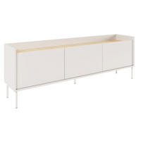 TV-SCHRANK Tovi Weiß / Holzoptik Eiche 175/58/36 cm - Weiß, Holzwerkstoff/Metall (175/58.5/36.4cm) - Selsey