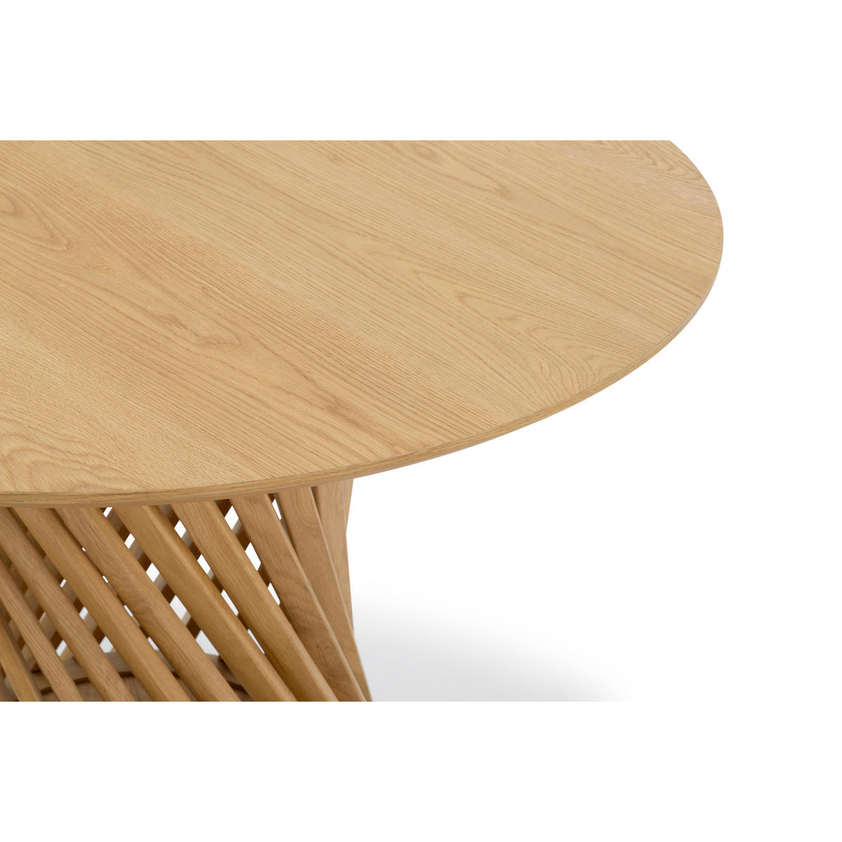 ESSTISCH Emma, Natur Massiveiche - Beige, Holz (120/120/75cm) - WOODEK