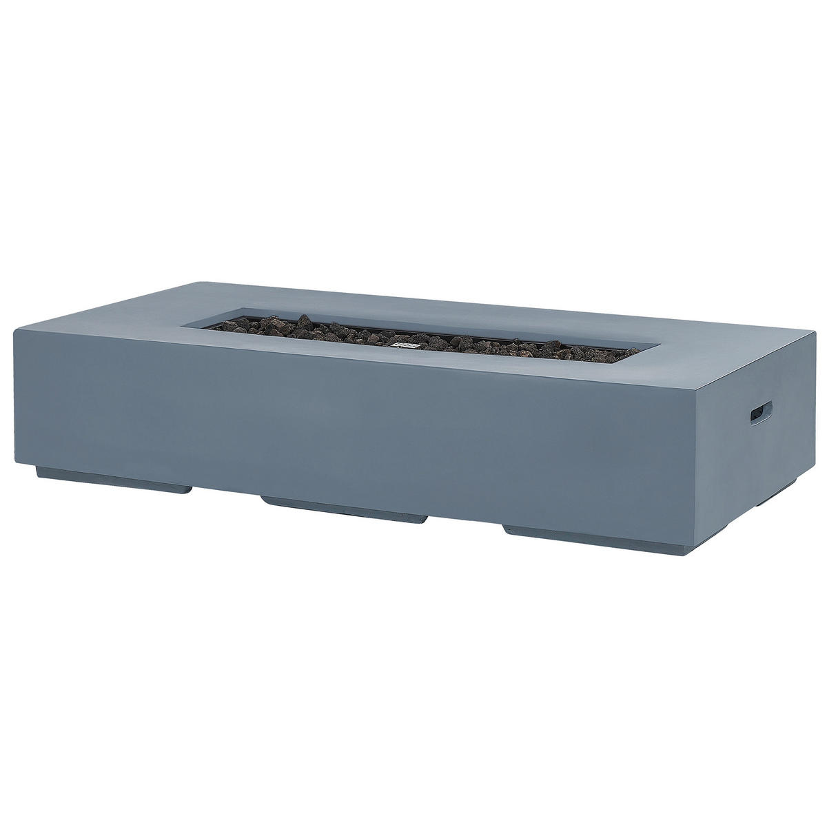FEUERSTELLE Grau Pavo - Grau, Naturmaterialien (143/31/71cm) - Beliani