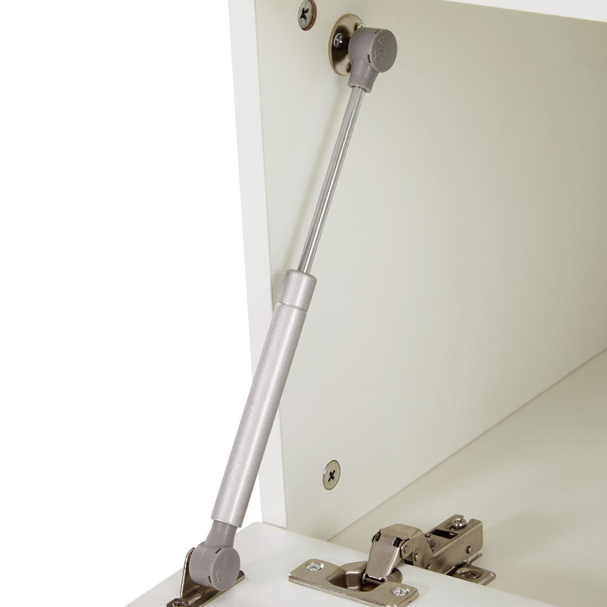 GARDEROBE Weiß Bank 6 Haken Gold Flur Set 120x40x191cm - Weiß, Holzwerkstoff (40/191/120cm) - FLIEKS