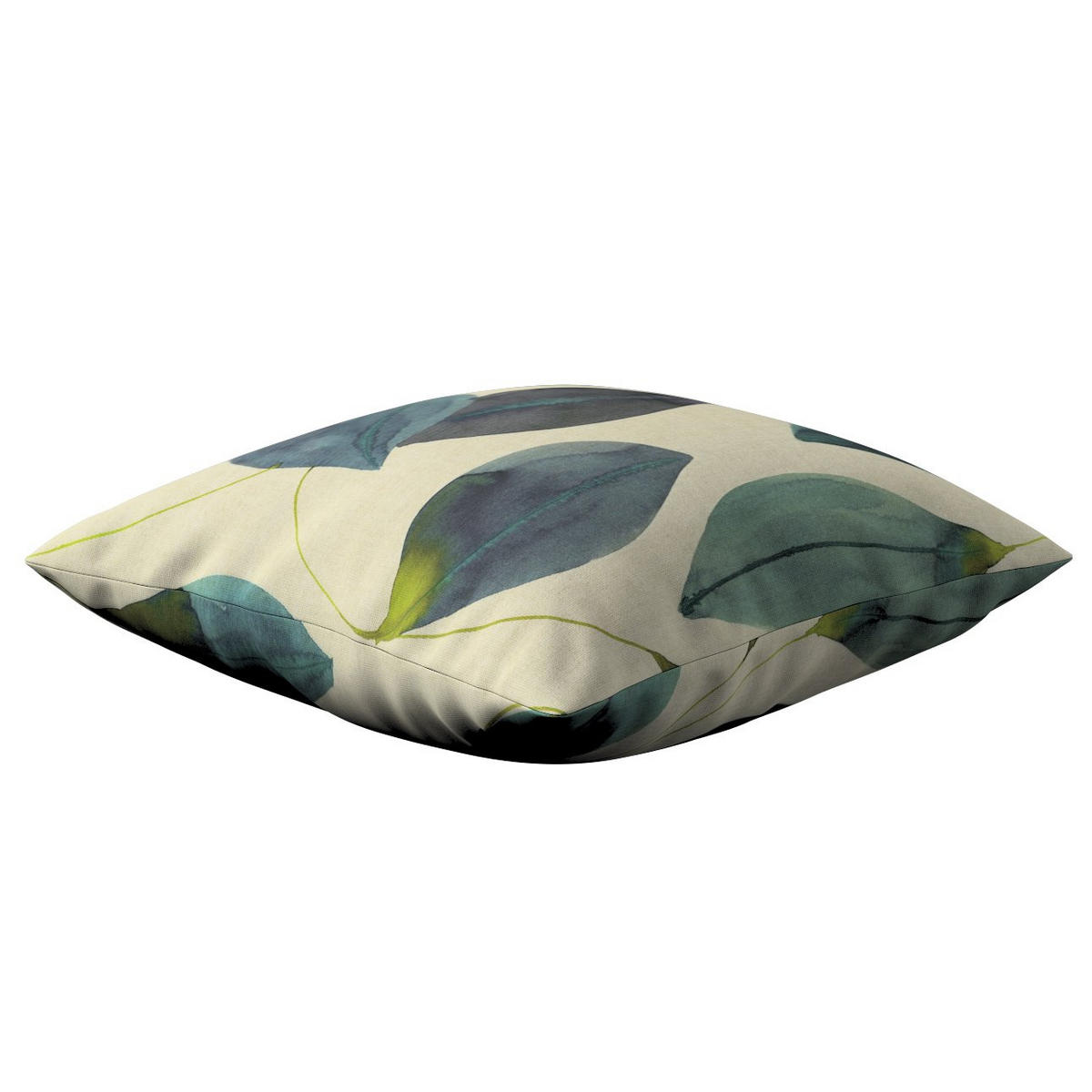 KISSENHÜLLE Abigail grün und beige, 50x50 cm - Grün, Textil (50/50cm) - Dekoria