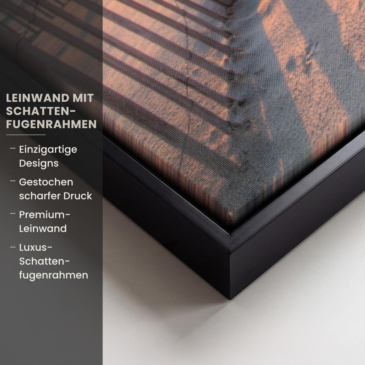 LEINWAND Bilder mit Rahmen - Strand - Meer - Düne - Sonnenuntergang - Landschaft - 60x40 - Beige, Textil (60/40cm) - MuchoWow