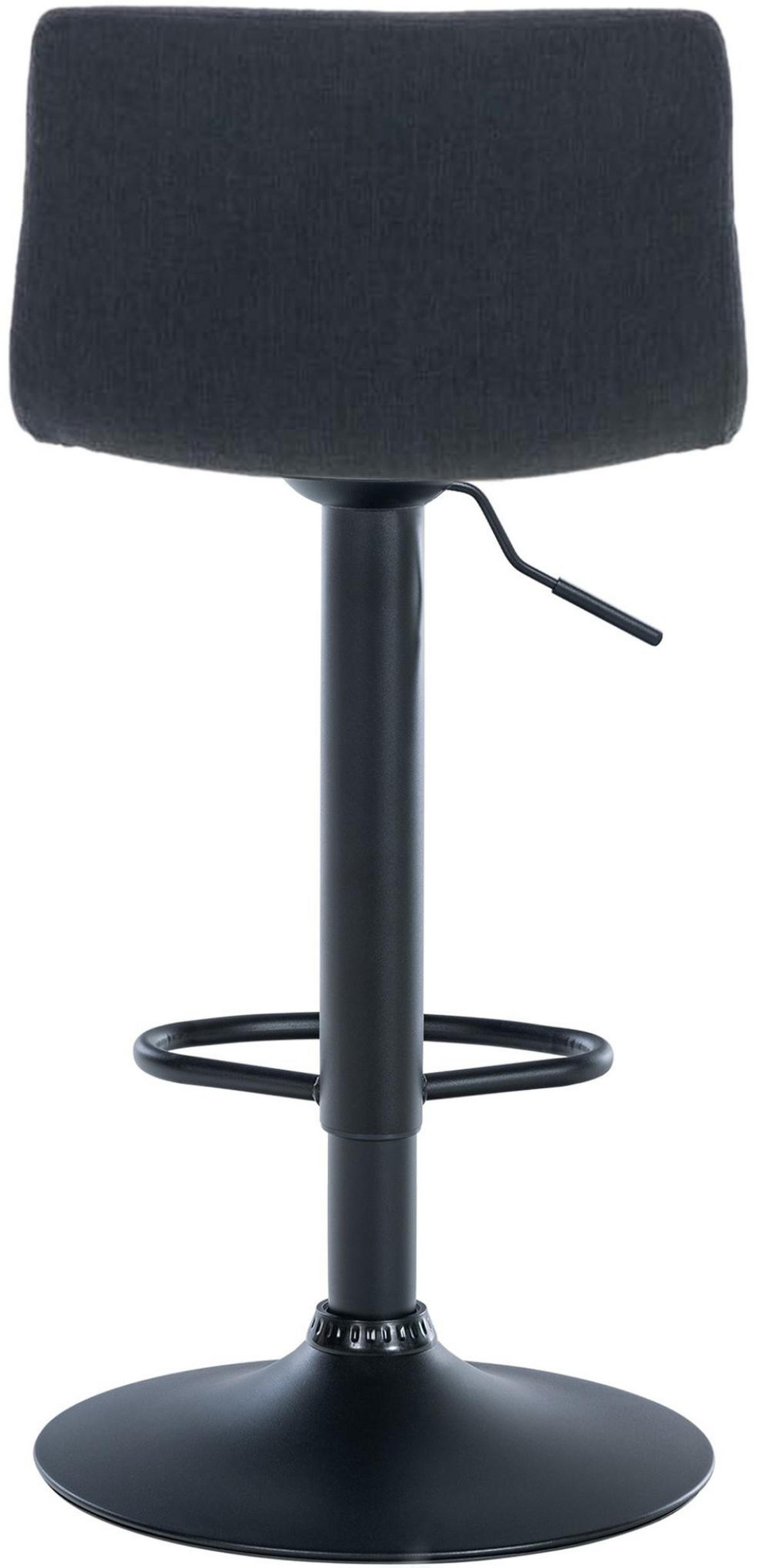 BARHOCKER Stoff schwarz - Schwarz, Textil/Metall (39/84/36cm) - CLP