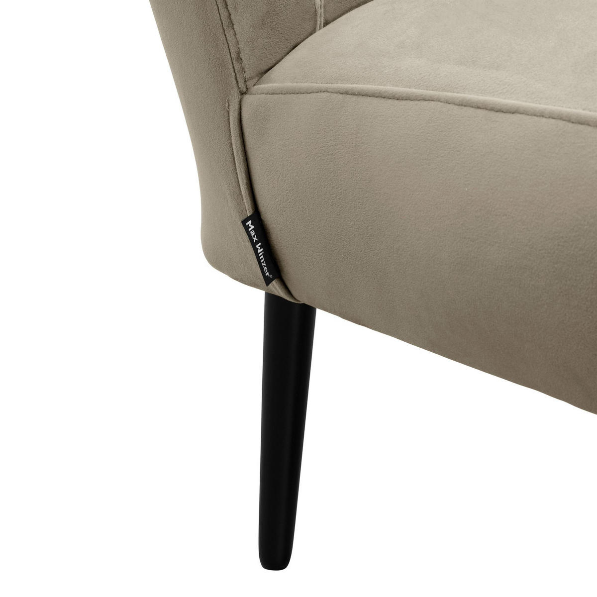 COCKTAILSESSEL Kayleigh Samtvelours sahara - Sahara, Kunststoff (68/80/69cm) - 58aufmkessel