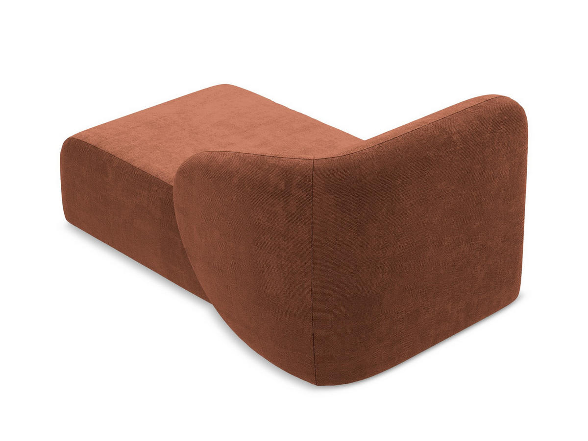 POUF Bouclé Stoff Grau - Silberfarben/Schwarz, Holzwerkstoff/Kunststoff (72/42/94cm) - Makamii